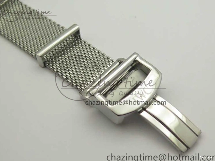 MIROTIME 1218 Portofino IW356501 SS V3 MK 1:1 Best Edition Blue Dial On SS Mesh Bracelet MIYOTA Timeless 7194